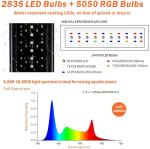 Automatic Switch 7 Colors 36 Inches Rgb Aquarium Light