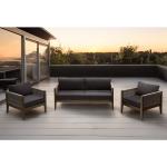 Garden Set AJUNION Luxury Teak Wood Outdoor Furniture Lounge Set Modern