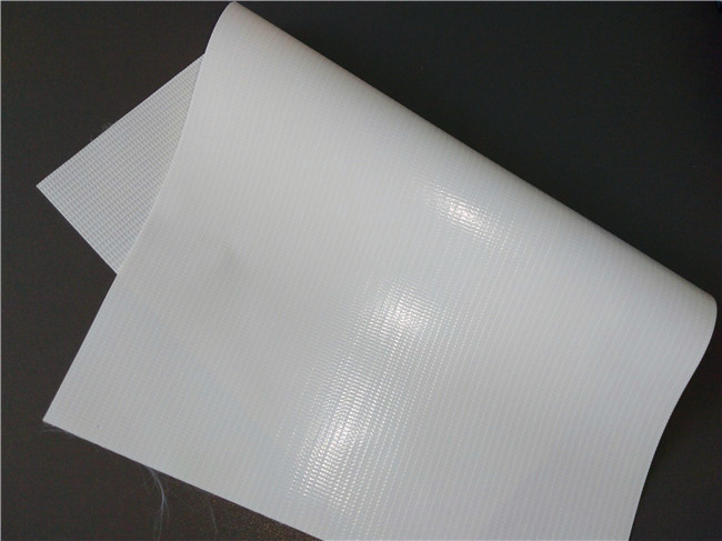 450 Gsm Gray Color Waterproof PVC Tarpaulin 500 * 1000 With Matte Surface