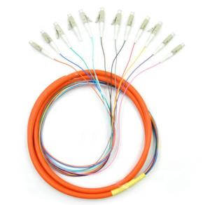 China Single Mode Fiber Optic Pigtail 12 Cores 0.9mm 3.0mm SC UPC Connector factory
