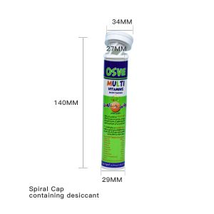 FDA Approved Plastic Material Temper-Evident Lids Customized Printing Effervesce