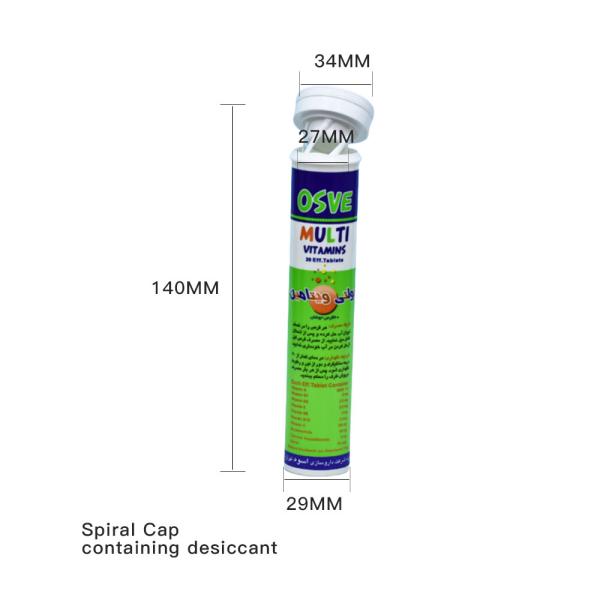 FDA Approved Plastic Material Temper-Evident Lids Customized Printing Effervesce