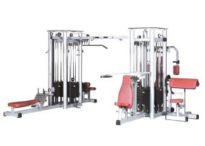 China Commercial Multi Station Workout Machine Comfortable Back Pad OEM Service factory