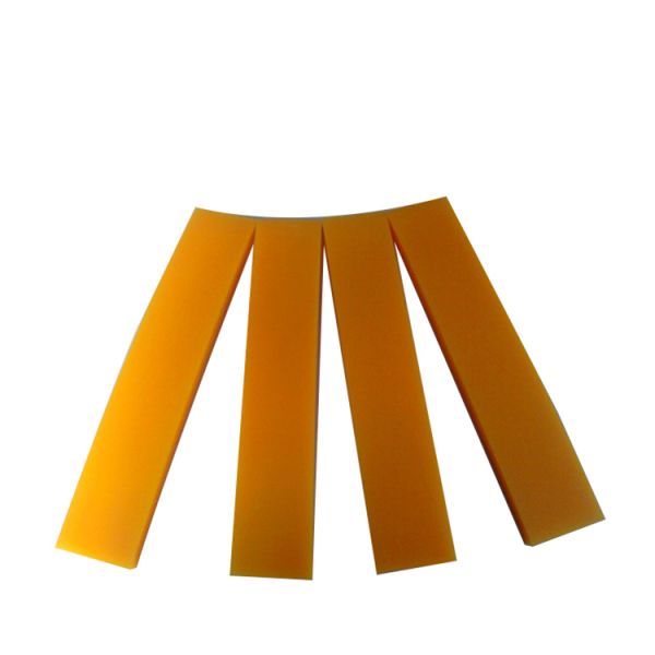 Customized width ink squeegees designed to deliver uniform ink application and withstand frequent in commercial printing