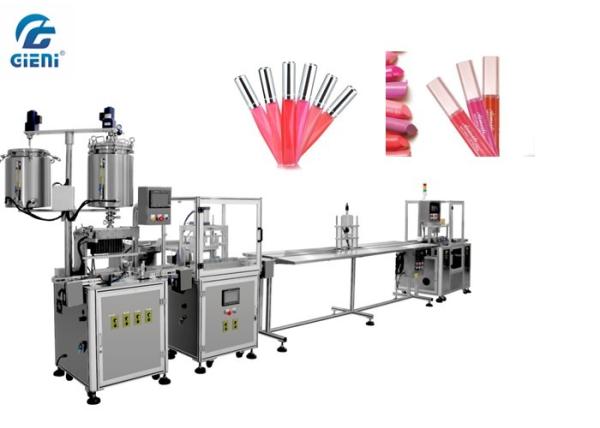 Static Filling Model Lip Oil Filling Machine 60~84pcs/Min For Different