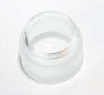 Glass lotion bottles with bamboo design matte glass 30g 50g 100g