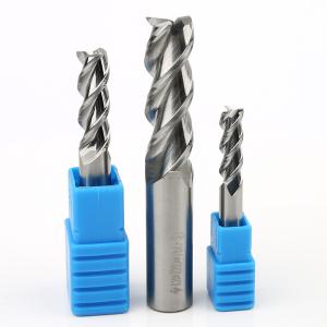 China High Feed CNC End Mill HRC45 3 Flute Flat Milling Cutter For Aluminum factory