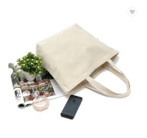 China Printed Organic Cotton Fabric Bag Eco Friendly Canvas Tote Bags 6oz 8oz factory