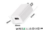 White / Black Single Usb Wall Charger 5V 1A US Travel Portable Charger