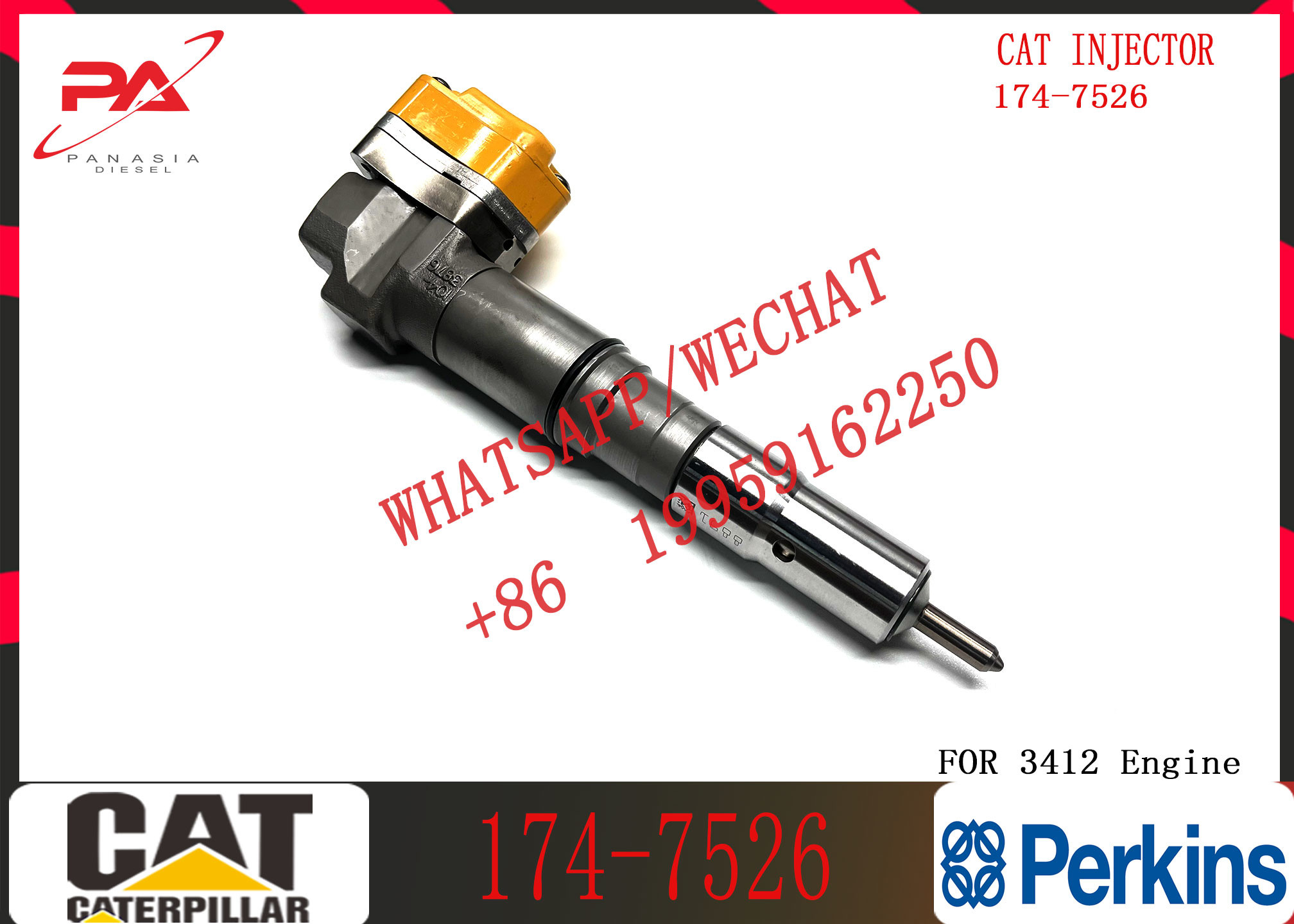 diesel fuel common rail injector 174-7526 10R-1265 173-9379 138-8756 155-1819 232-8756 for hot sale