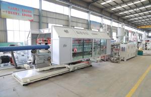 China Double Wall Corrugated Tube Production Line PLC Control For Raining Water Collection Pipe factory