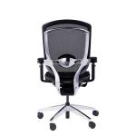 Breathable Mesh Mid Back Ergonomic Office Chair Polished Aluminum Swivel Office