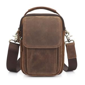 China Designer Custom Logo Men'S Messenger Bag With Availiable Sample Genuine Leather factory