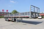Leaf Spring Suspension 40ft Side Wall Cargo Semi Trailers for Bulk Cargo