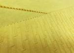 210GSM Soft 100% Polyester Embossed Pattern Micro Velvet Fabric - Yellow