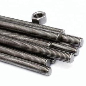 China DIN 975 Plain Galvanized Threaded Rod M10 M12 2 Meter Carbon Steel factory