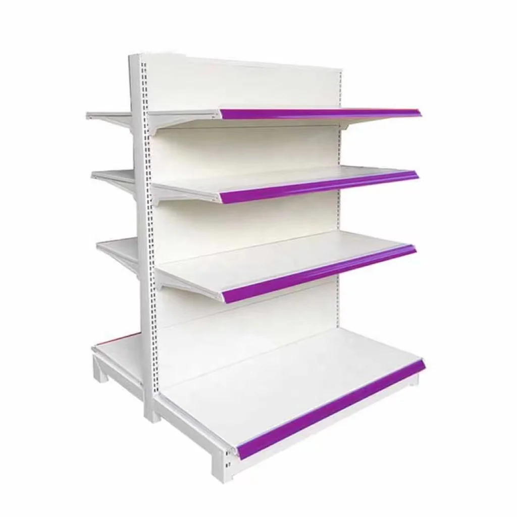 Factory custom metal gondola convenience store shelving heavy duty