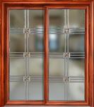 Aluminum 1.3mm 60mm Double Pane Sliding Windows