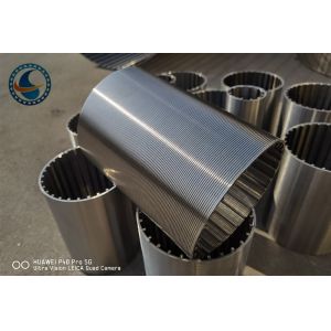 SS304 Vee Wire Filter Screen Pipe OD51mm For Wastewater Non Clogging