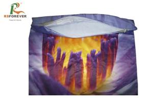 China Various Styles Smooth Custom Printed Clothing Purple Throw Pillow Covers 3D Printing factory