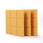 Square Carved Polyester Acoustic Panels 48 Pure Colors 600x600mm