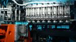 8 Head Fully Automatic Extrusion Blow Molding Machine MP90FS IML 350kN Clamping