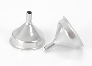 China Long Mouth 5mm Stainless Steel Hip Flask Funnel / Whiskey Flask Funnel factory