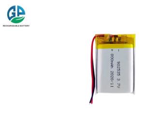China Lithium Polymer Battery Pack High Quality Rechargeable Battery 882535 Battery 902535 Lipo 3.7v 800mah Lithium Polymer Lipo Battery factory