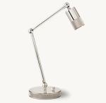 Solid Steel Restaurant Rechargeable Table Lights Glass Bulb Cover With