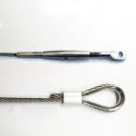 Solar hoist pressed steel wire rope rigging sling with thimble eye