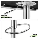 Modern Dining Bar Stool High Chair with Adjustable Counter Height Swivel from