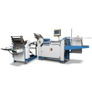 China Commercial Inserting Cross Fold Paper Folding Machine For Print Paper Folder Equipment factory
