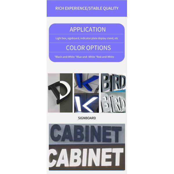 Weather Resistance Day Night Acrylic Sheet with 93% Light Transmission