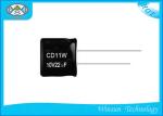 High Frequency Capacitor Low ESR , 100uf 25v Capacitor CD11W For Led Power