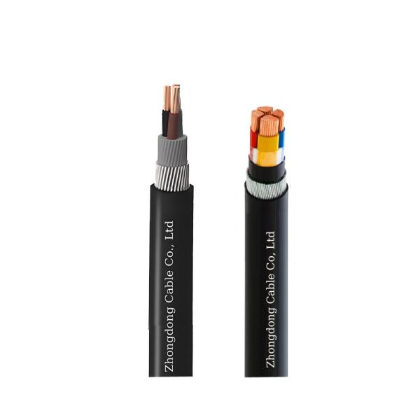 Fire Resistant Low Voltage Wire Cable XLPE Insulation PVC Sheath Steel Wire