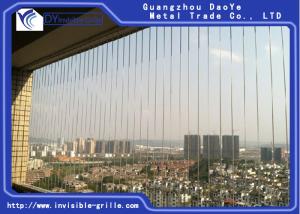 China Child Safety Balcony Invisible Grille 316 Stainless Steel Material factory