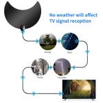 Adhersive Mount 4g Ku Band and C Smart Digital HD Indoor Amplifier TV Antenna in