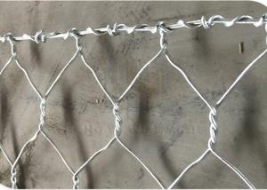 China 5m Galvanized Gabion Cage Bunnings 215g/M² Zinc Coated Rock Wall Cages factory