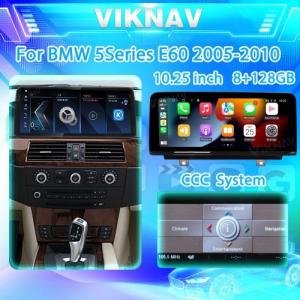 China 10.25Inch Car Headunit Radio For BMW E60 2005-2010 autoradio 2Din CCC System 128G factory