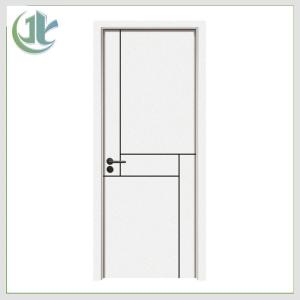 China Wood Plastic Composite WPC Hollow Door Termite Resistant Plain White factory