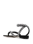 Janbal JBSL0321 Black Rhinestone Flat Sandals Anti Slippery Flip Flops
