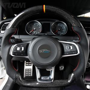 China Plain Weave Gloss Volkswagen Carbon Fiber Steering Wheel 2022 New Customized factory
