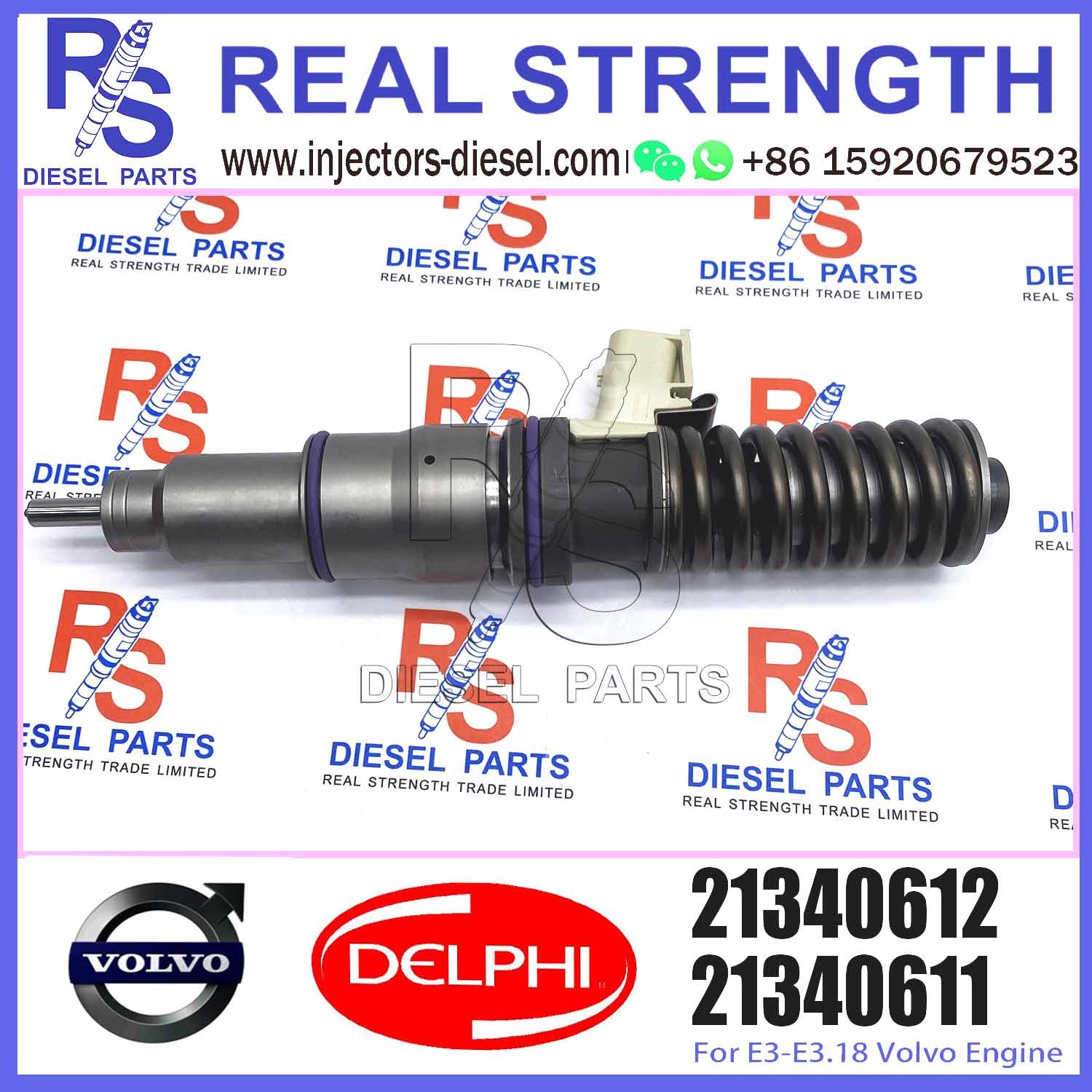 4 Pin Excavator D13 Diesel Inyector Common Rail Injector 21340612 Bebe4d24002 Injector For Renault Trucks V-O-L-V Fh12