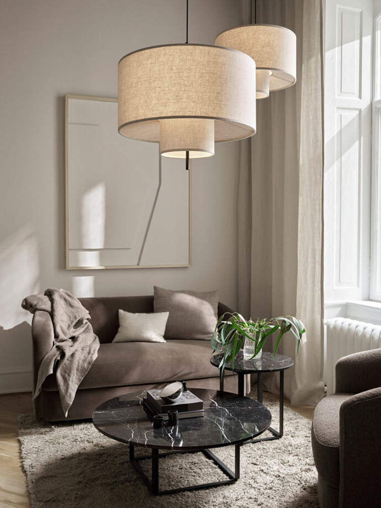 Modern Chinese Style Silk Led Ceiling Chandelier For Living Room Bedroom paper pendant light(WH-AP-569)