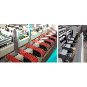 Auto Folder Gluer Machine High Technology AFG Series 2400mm Adjustable Scorer