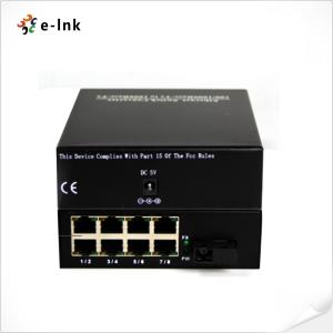 China LNK-1800 8-Port 10/100Base-TX + 1-Port 100Base-FX SC Fiber Switch factory