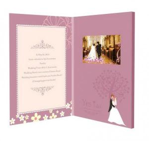 China Touch Screen TFT LCD Video Brochure for Personalized Wedding / Event / Conference factory