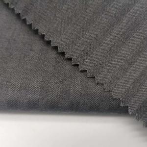 China Stripe Breathable Wicking Fabric 90% Polyester 10% Wool 288gsm factory