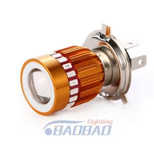China H4 BA20D RGB High Quality Motorcycle LED Fog Light Mini Driving Lights Headlight Bulb 10w Motorcycle for Motor Car Accessories factory