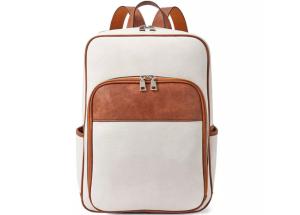 China College Laptop Business Casual Backpack Waterproof Synthetic Leather factory